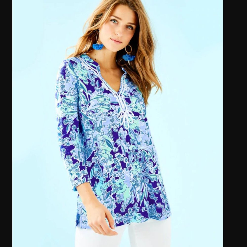 Lilly Pulitzer Kaia Knit Tunic Top